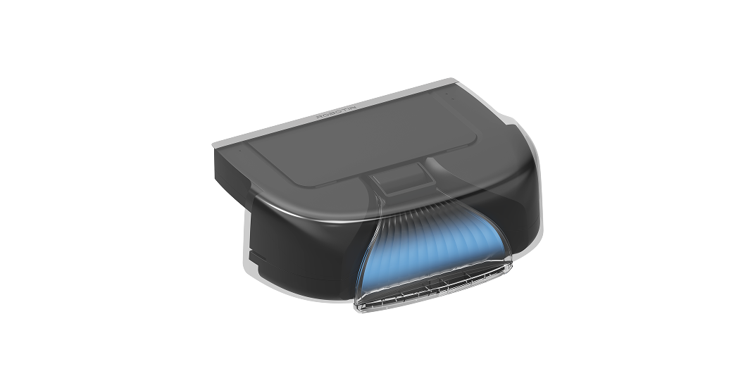 Robotin R2 Pro carpet wash and dry module extracting water from carpet