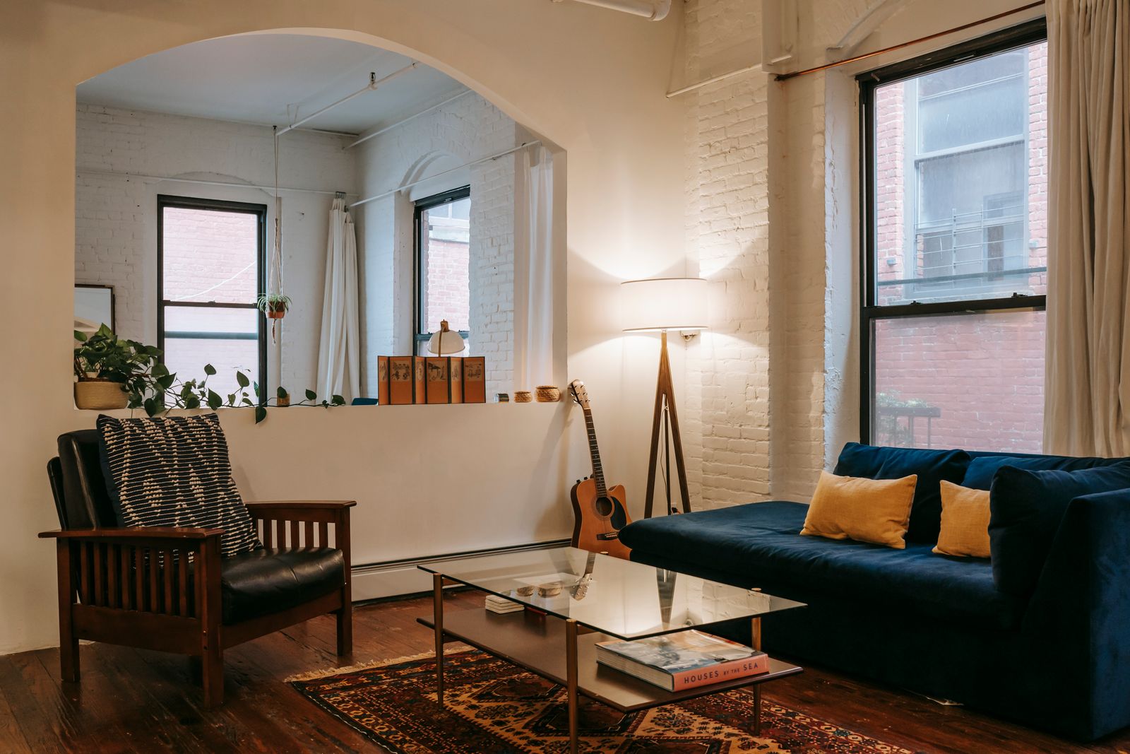 Living room with nylon or polyester carpet texture